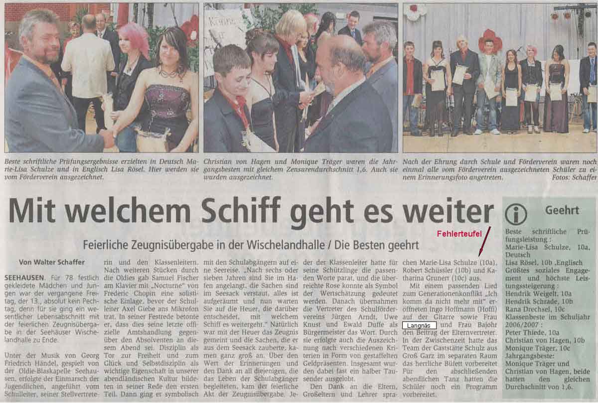 Altmarkzeitung vom 16.07.2007